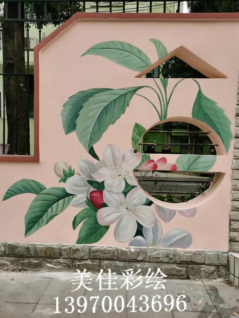 天门手绘墙彩绘壁画.
