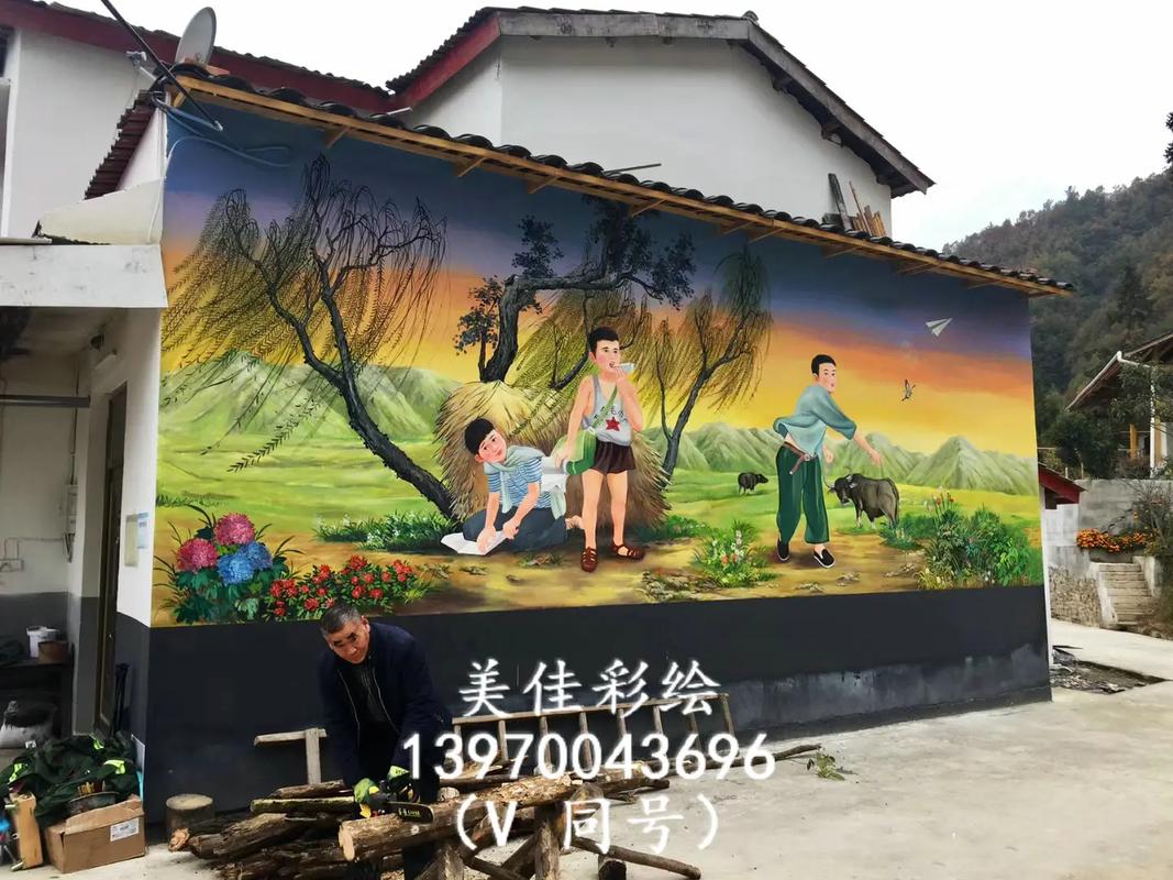 德兴广丰玉山墙绘墙体彩绘手绘墙涂鸦壁画!德兴彩绘墙绘(需要