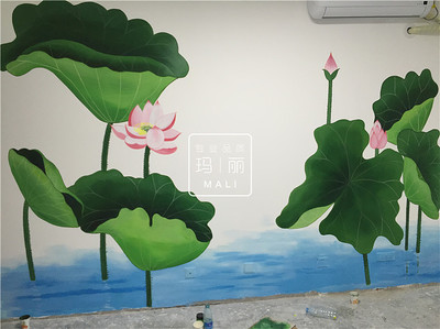 小章墙体彩绘图|插画|商业插画|西安学校商场墙绘 