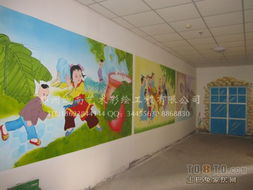 幼儿园墙体绘画 色彩与童趣的艺术表达